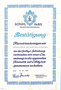 Sothys-Baehr - Schulung apparative Kosmetik